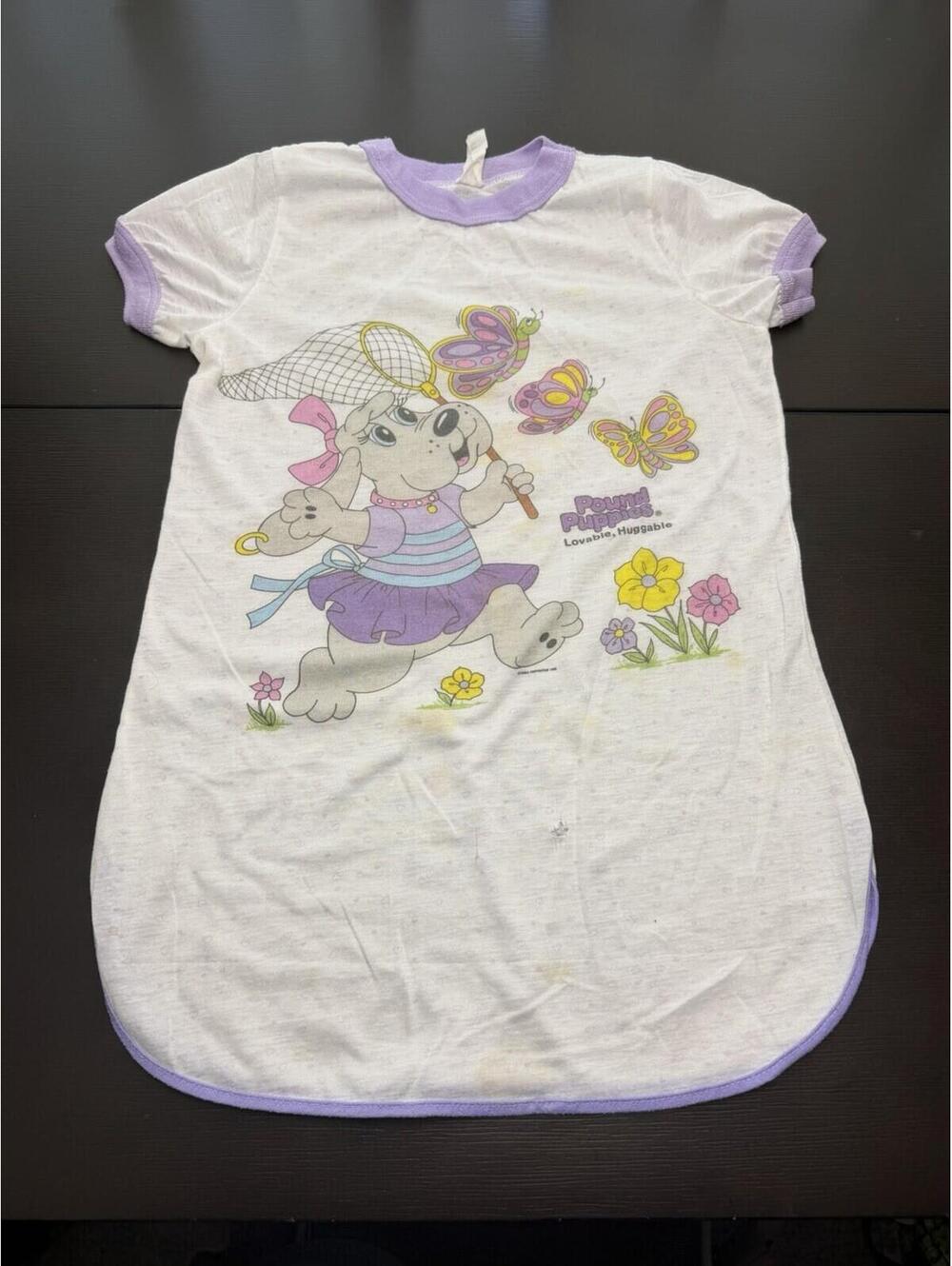 Vintage Pound Puppies Doll Size Shirt Pajamas Bates-Jama 1988 Tonka 10-12?